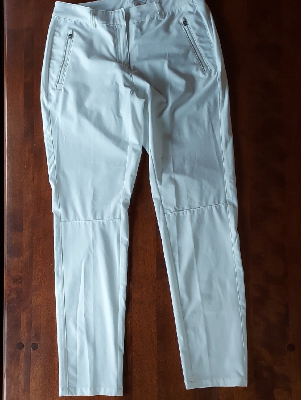 Slazenger White Zipper Pocket Stretch Pants & Black Zipper Pant